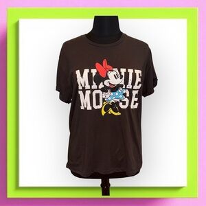 CHASER x DISNEY Minnie Mouse Graphic Tee - Union Black Plus Size 1X